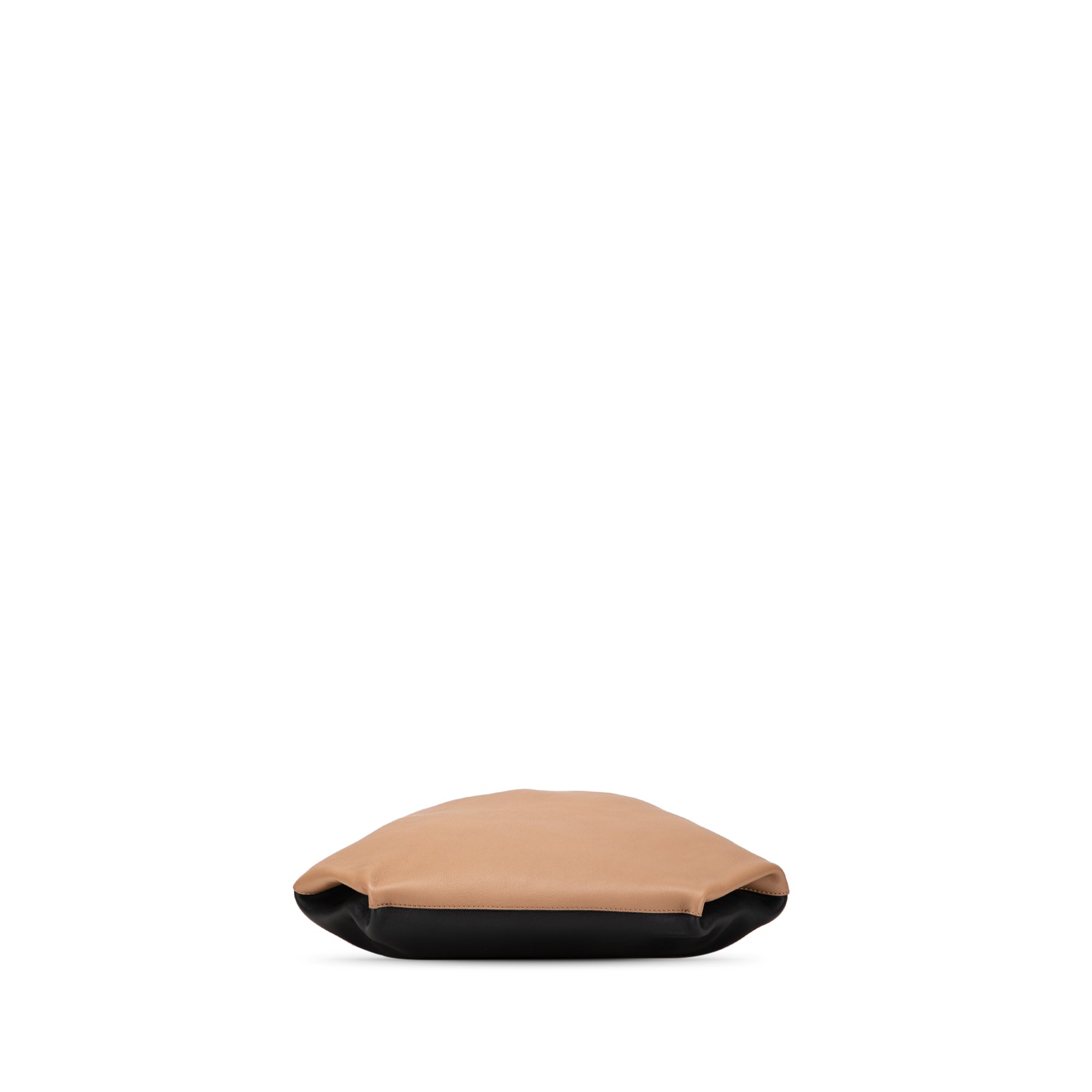 Bicolor Calfskin Grommet Hobo