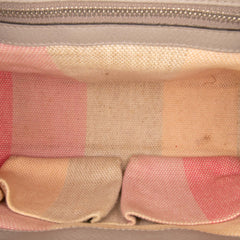 Small Leather Bamboo Daily Satchel