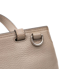 Small Leather Bamboo Daily Satchel