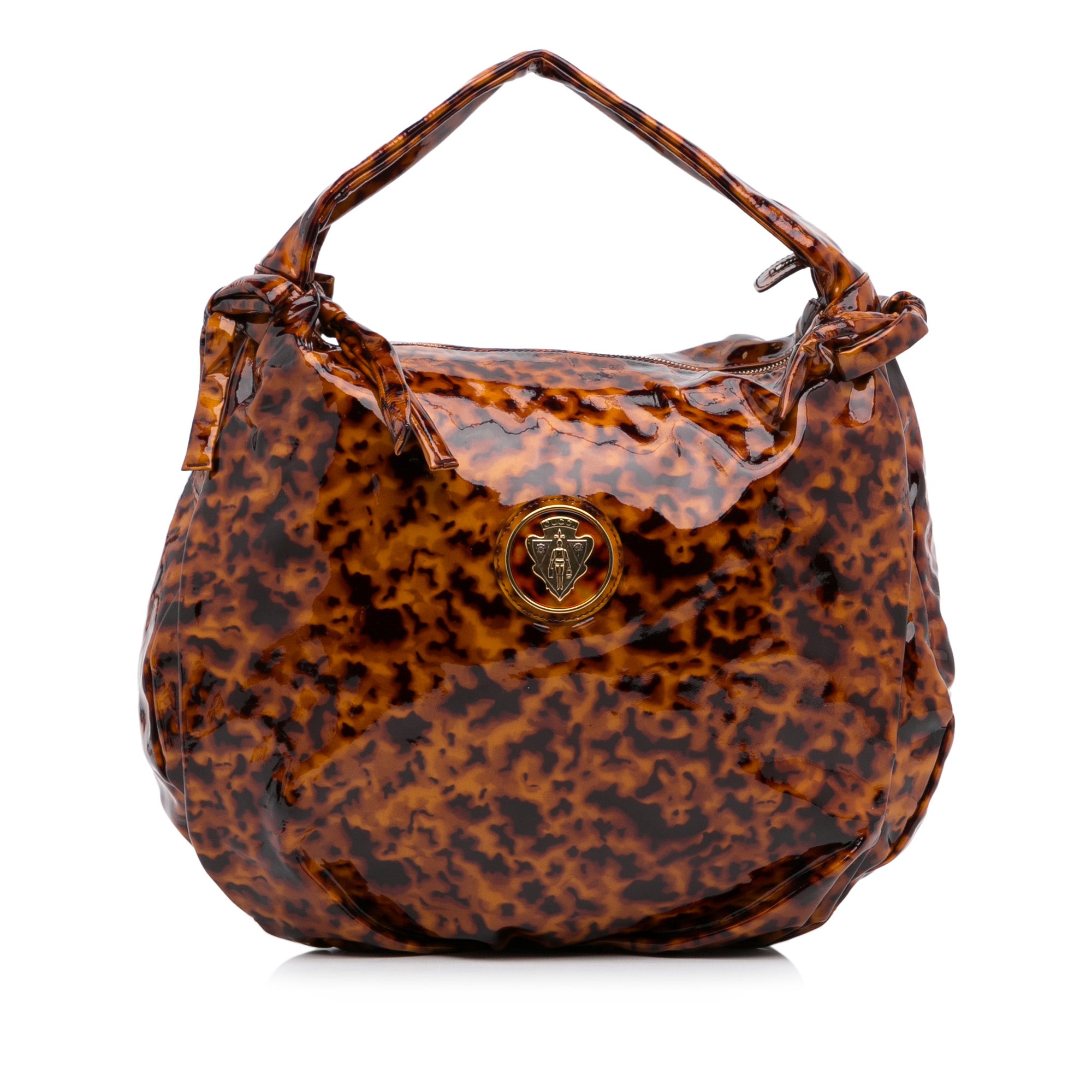 Medium Patent Tortoise Shell Hysteria Hobo_0