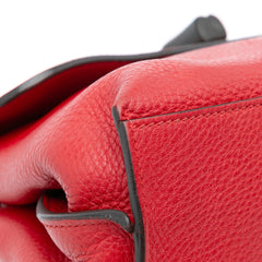 Small Leather Bamboo Daily Satchel