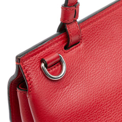 Small Leather Bamboo Daily Satchel