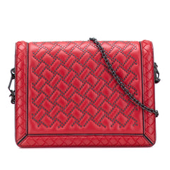Nappa Intrecciato Microstud Montebello Crossbody