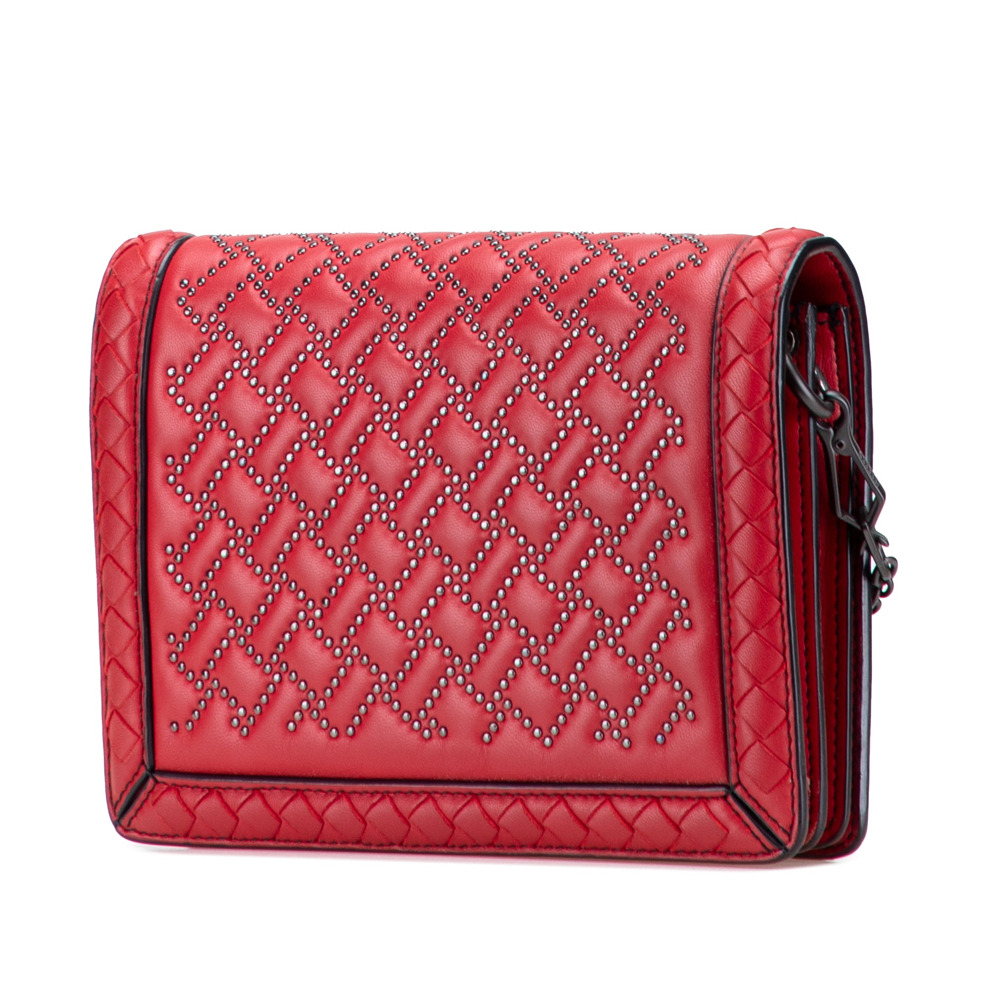 Nappa Intrecciato Microstud Montebello Crossbody