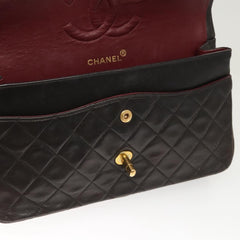 Chanel Vintage Classic Double Flap Bag Quilted Lambskin