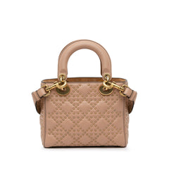 Small Lambskin Cannage Studded Supple Lady Dior