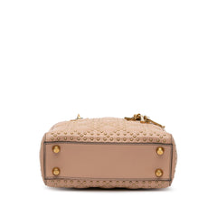 Small Lambskin Cannage Studded Supple Lady Dior