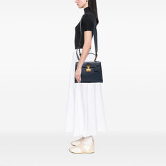 Leather DiorAddict Top Handle Bag