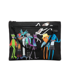 Virgil Abloh Monogram Taurillon Zoom With Friends A4 Pouch