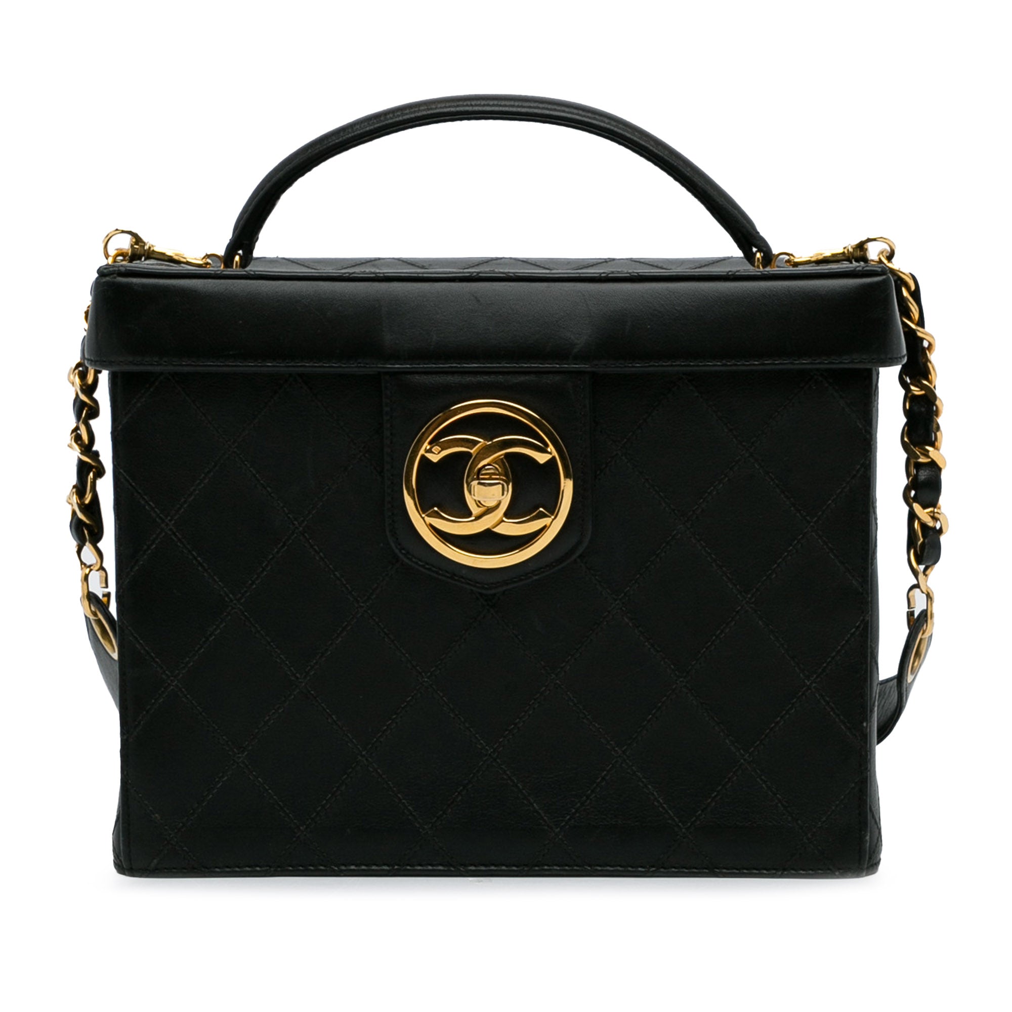 Matelasse Lambskin Vanity Bag