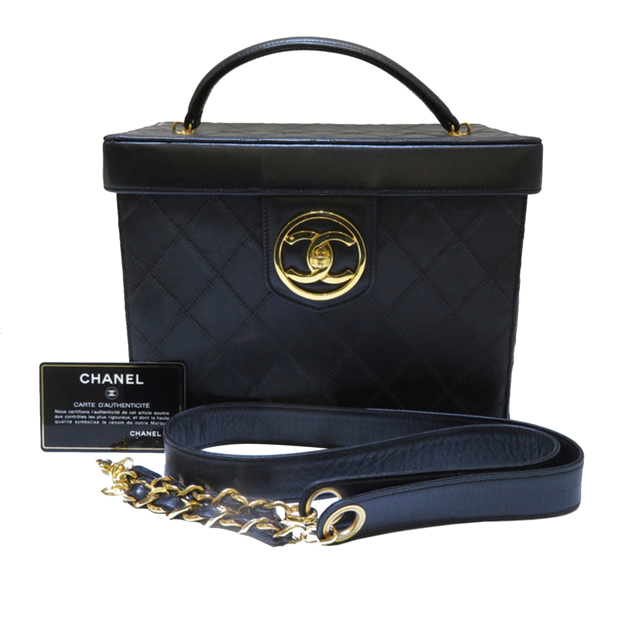 Matelasse Lambskin Vanity Bag