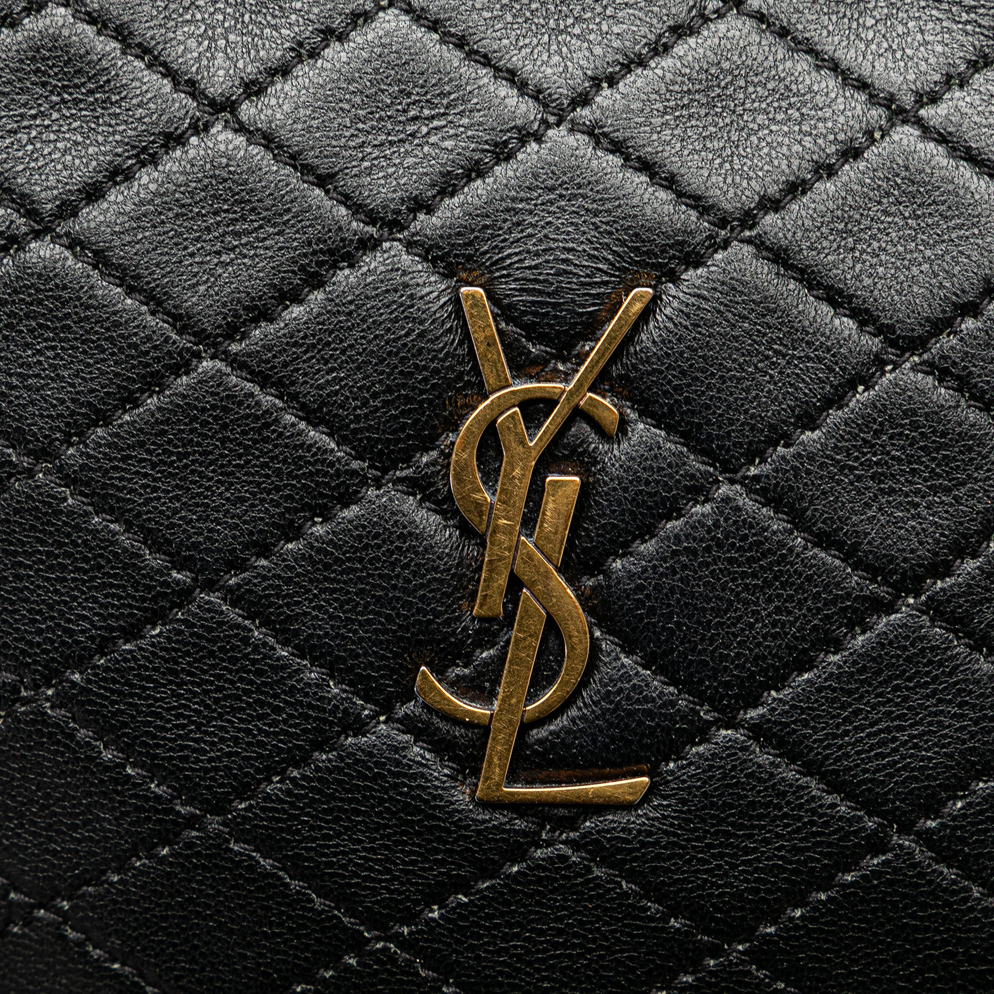 Mini Quilted Lambskin Gaby Zippered Pouch