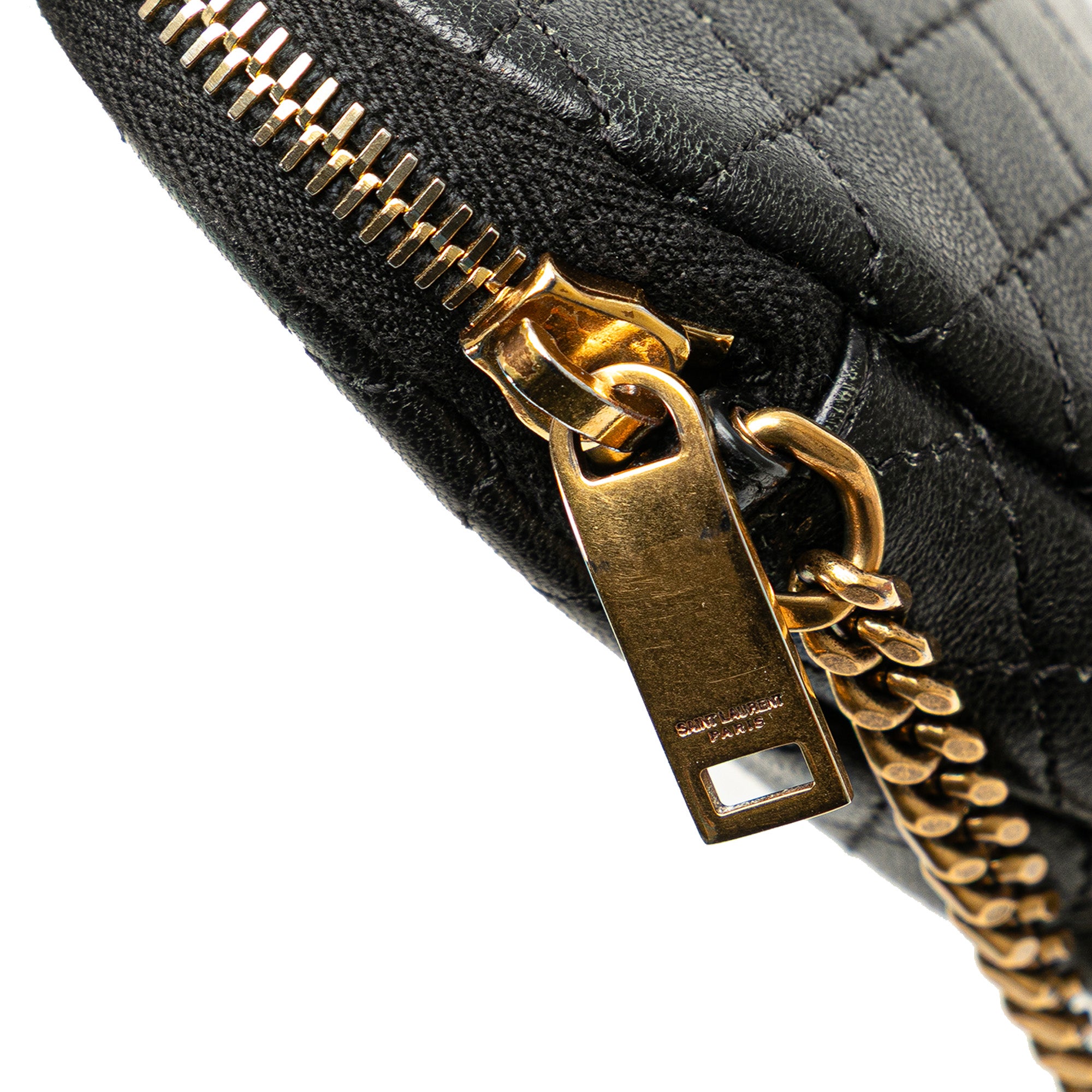 Mini Quilted Lambskin Gaby Zippered Pouch