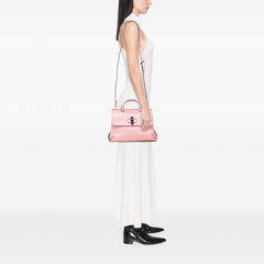 Medium Leather Bamboo Daily Satchel