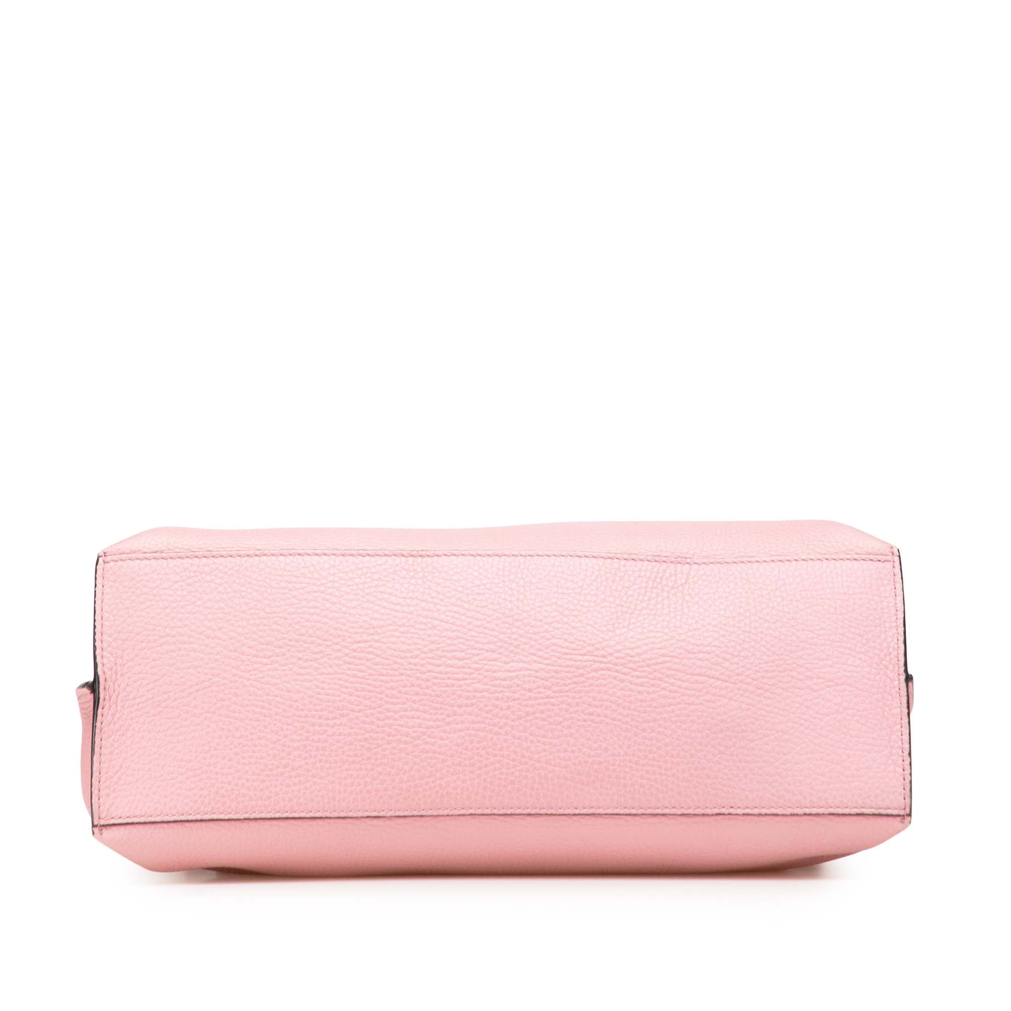 Medium Leather Bamboo Daily Satchel