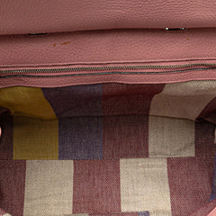 Medium Leather Bamboo Daily Satchel