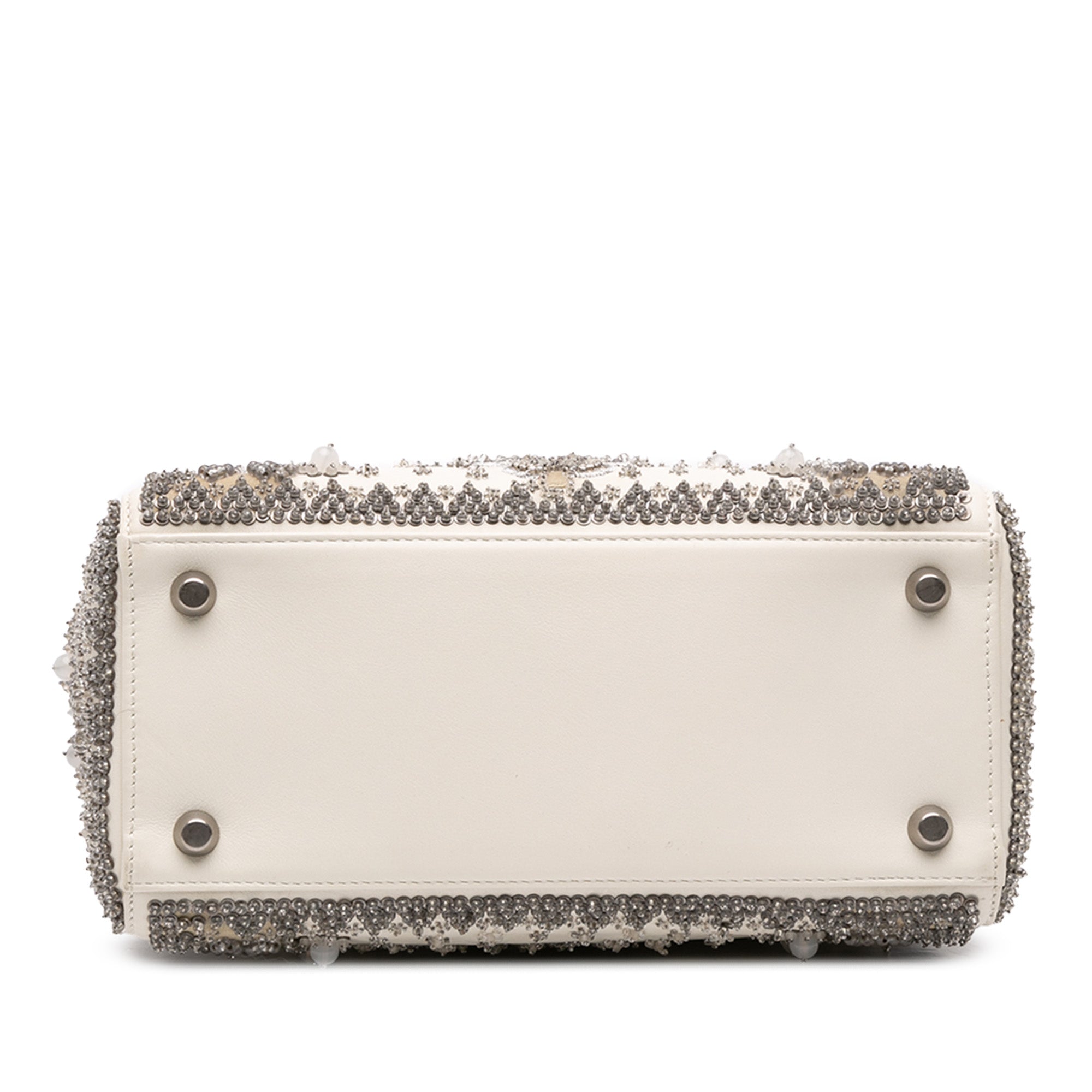 Medium Lambskin Embroidered and Beaded Lady D Lite