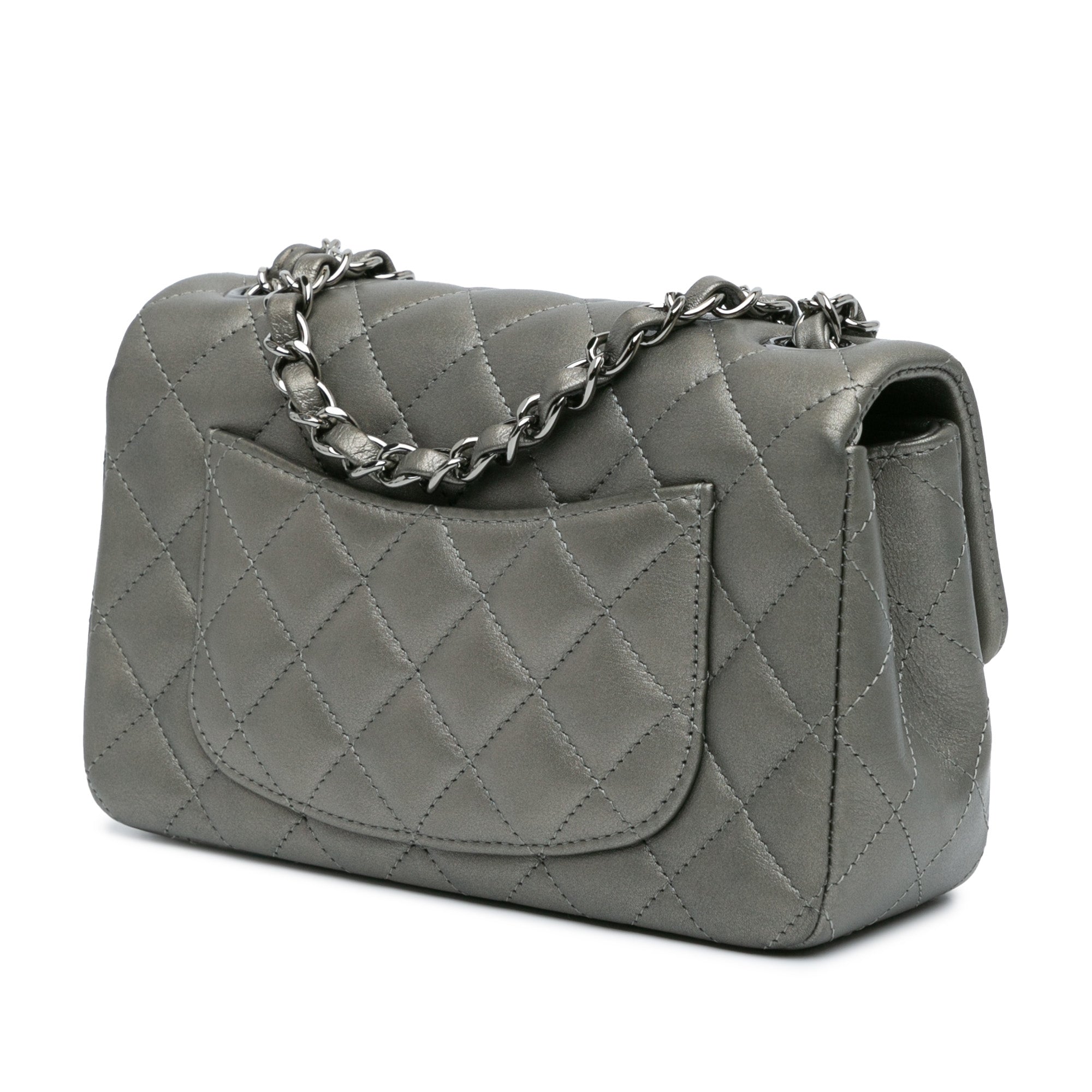 Mini Rectangular Classic Lambskin Single Flap