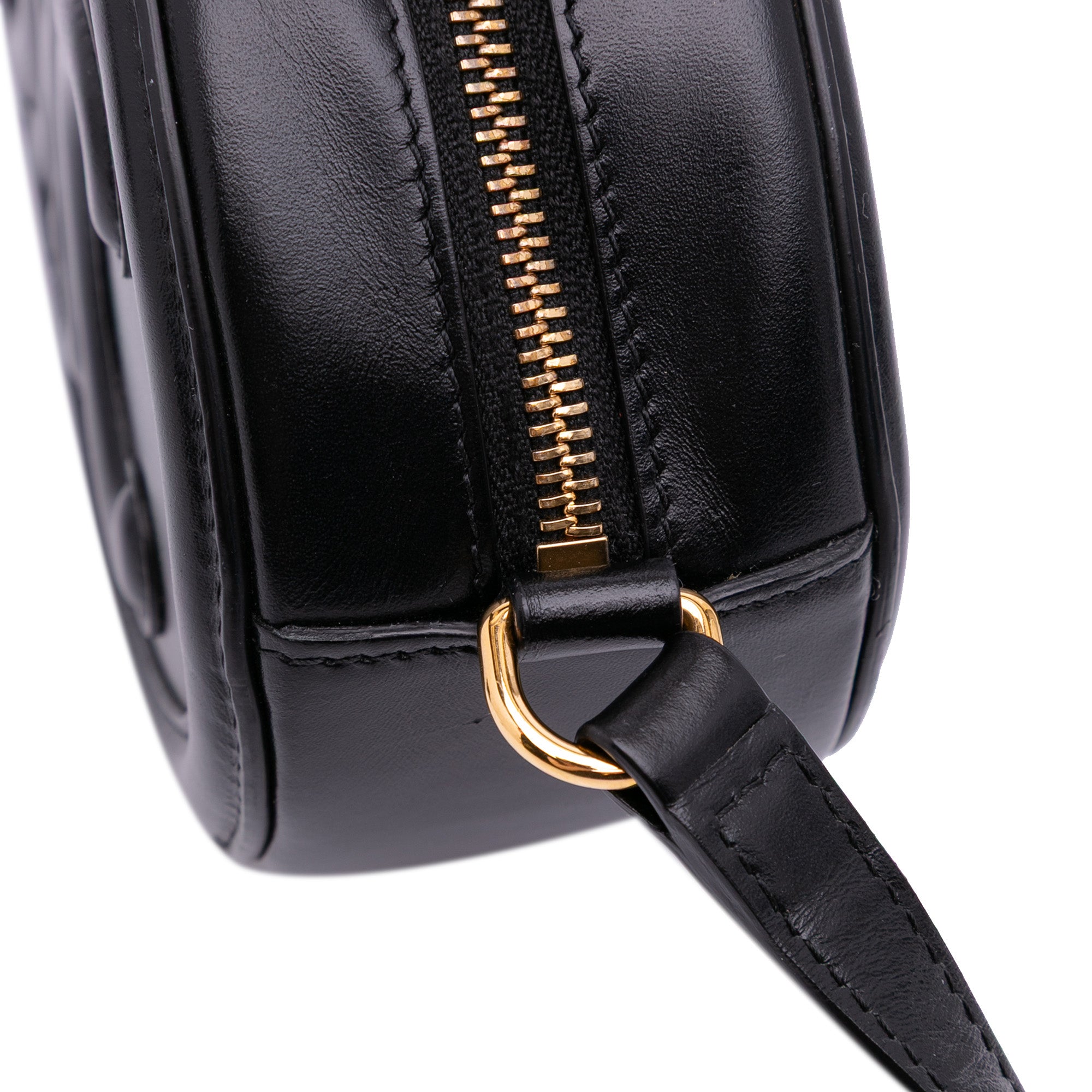 Small Calfskin Cuir Triomphe Oval Crossbody