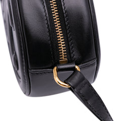 Small Calfskin Cuir Triomphe Oval Crossbody