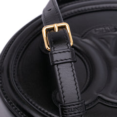 Small Calfskin Cuir Triomphe Oval Crossbody