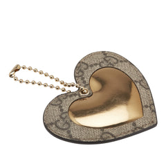 GG Supreme Heart Charm Key Chain