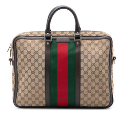 GG Canvas Web Briefcase