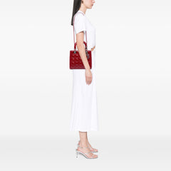 Medium Patent Cannage Lady Dior