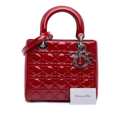 Medium Patent Cannage Lady Dior