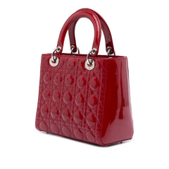 Medium Patent Cannage Lady Dior