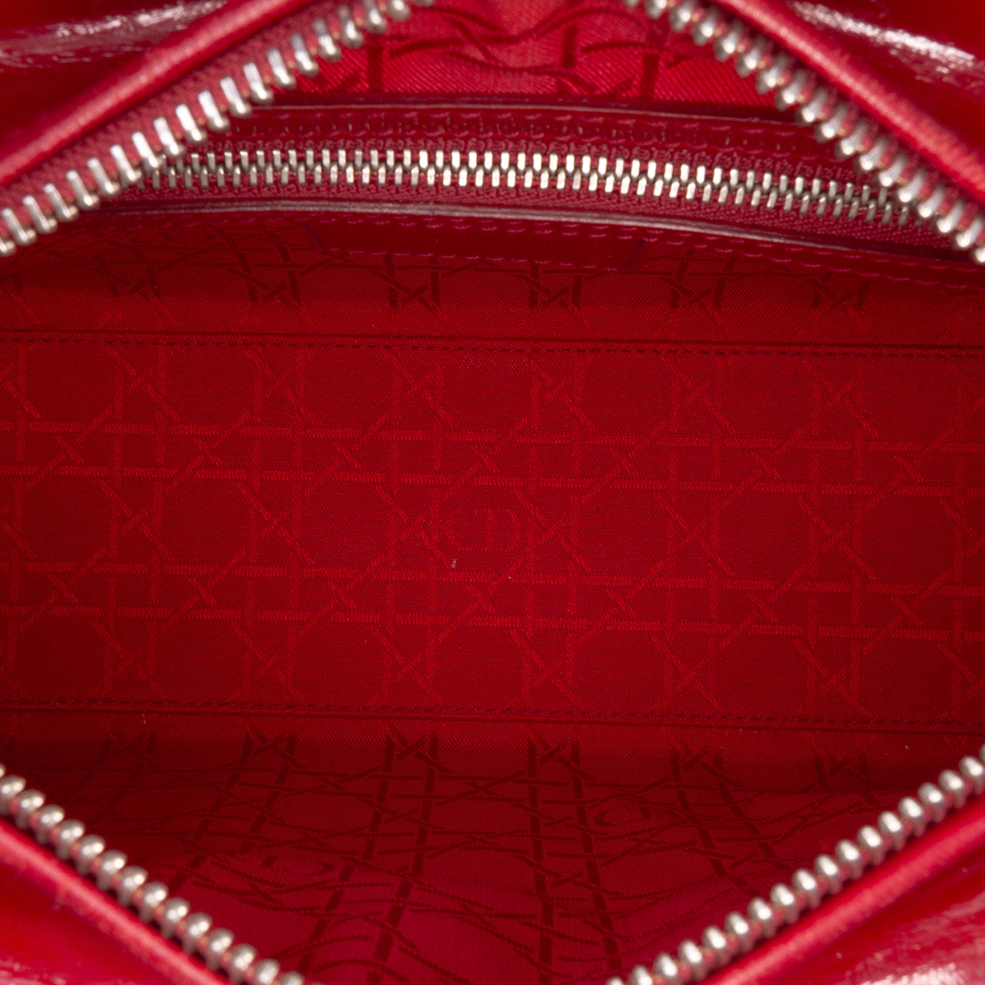 Medium Patent Cannage Lady Dior