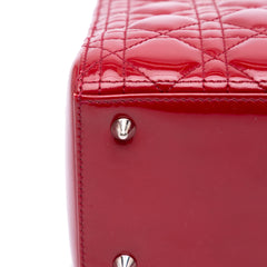 Medium Patent Cannage Lady Dior