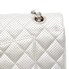 Medium Classic Perforated Lambskin Double Flap