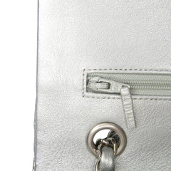 Medium Classic Perforated Lambskin Double Flap