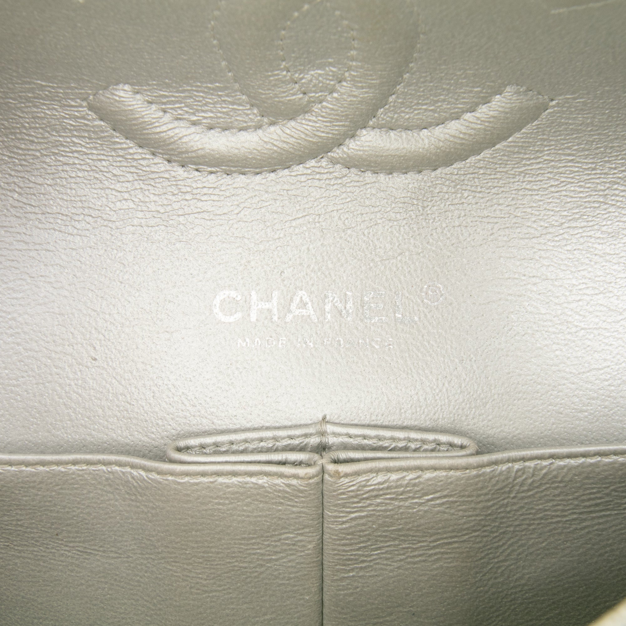 Medium Classic Perforated Lambskin Double Flap