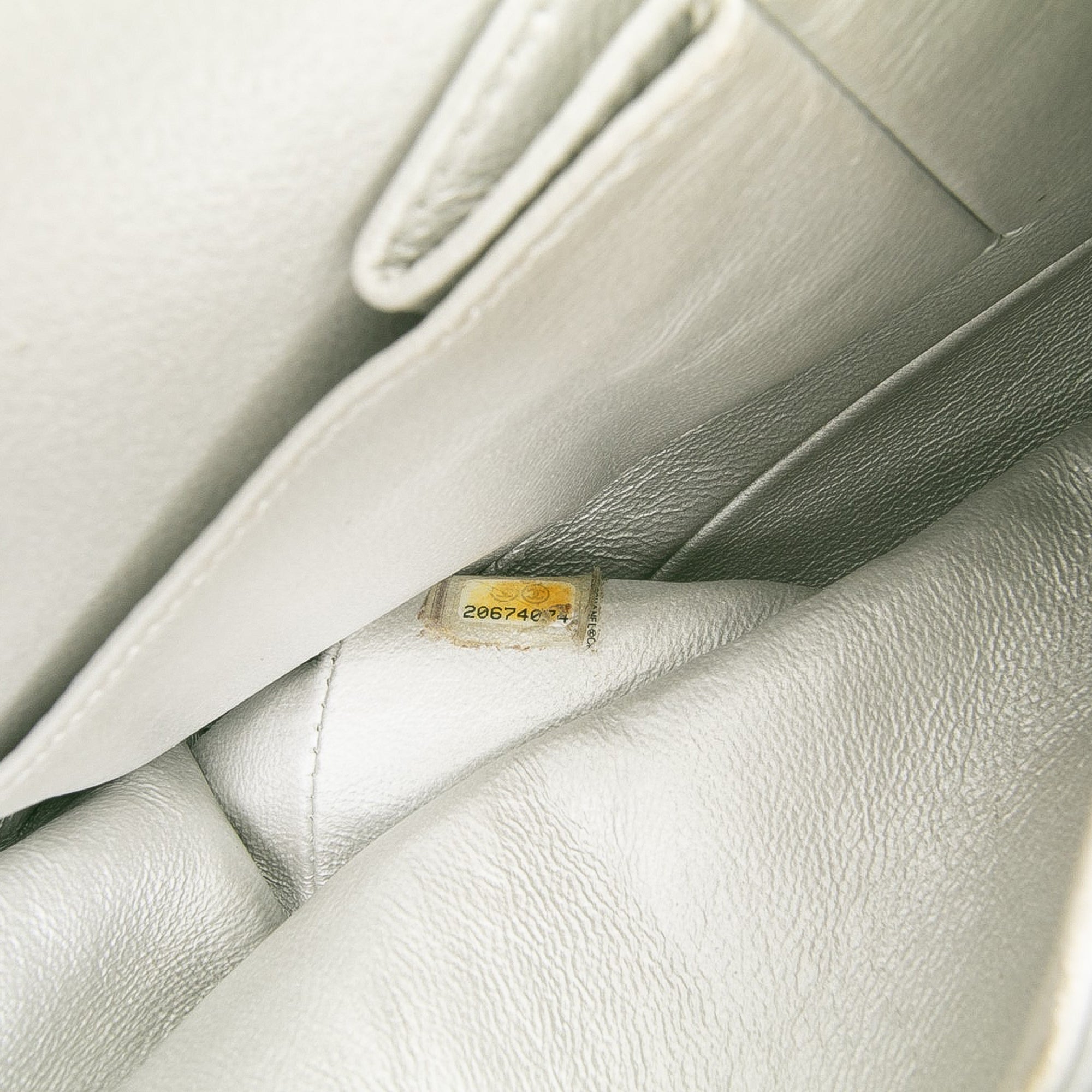 Medium Classic Perforated Lambskin Double Flap