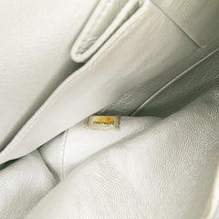 Medium Classic Perforated Lambskin Double Flap
