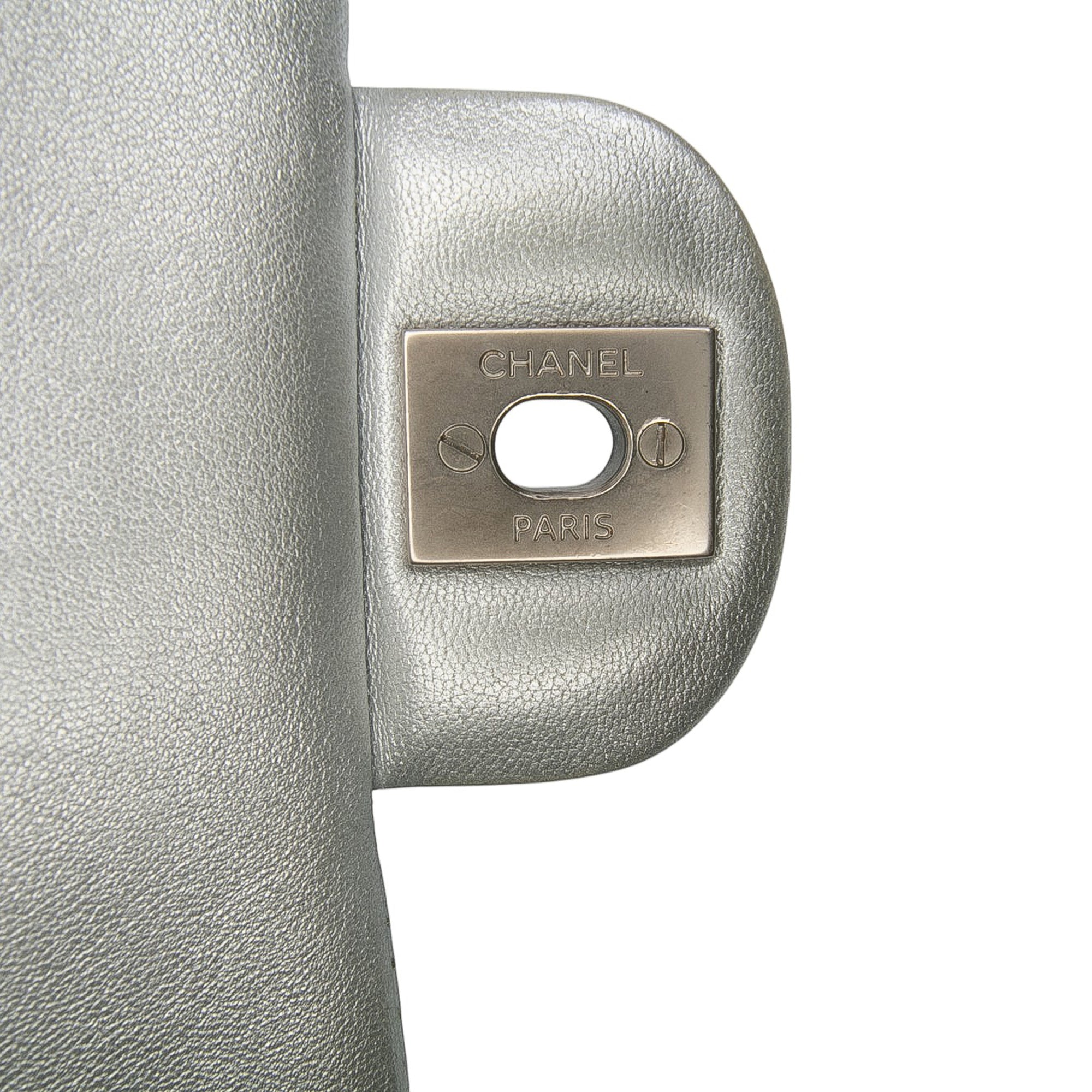 Medium Classic Perforated Lambskin Double Flap