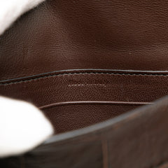 Mini Embossed Calfskin Symmetrical Crossbody