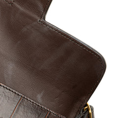 Mini Embossed Calfskin Symmetrical Crossbody