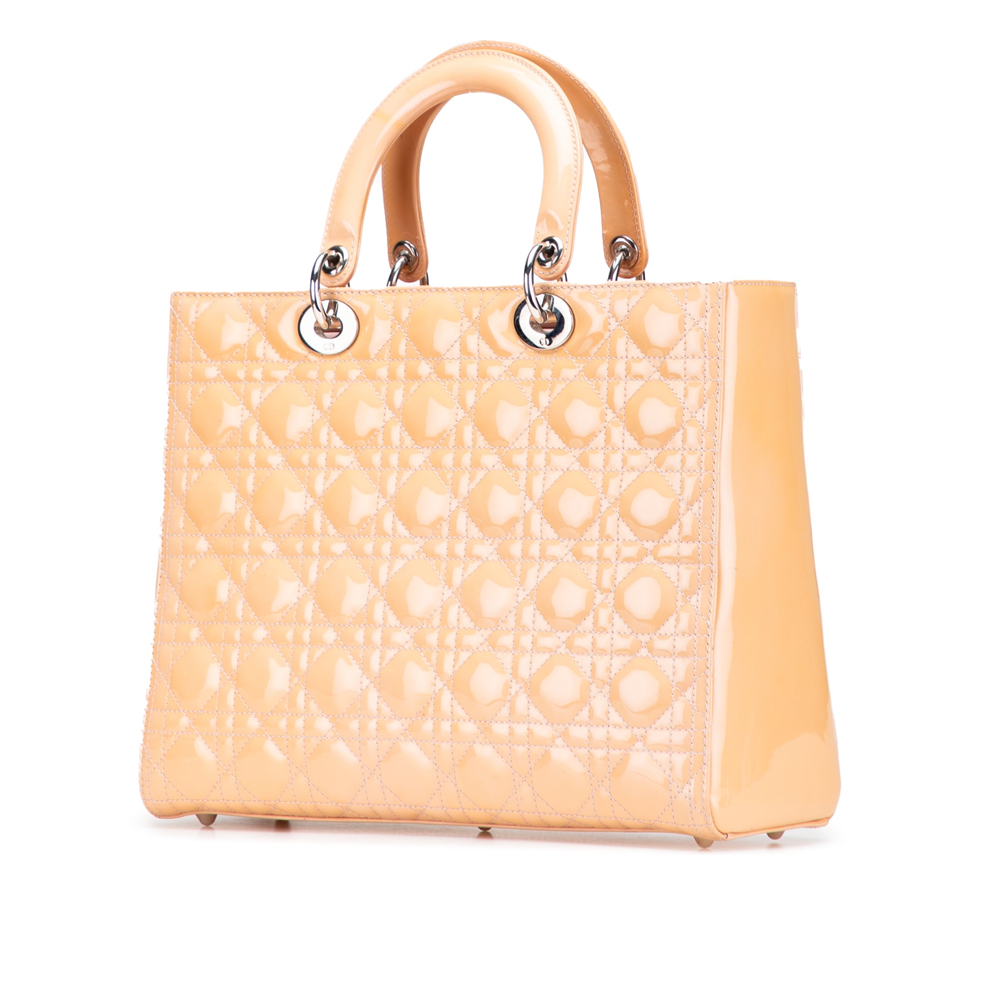Large Patent Cannage Lady Dior