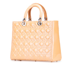 Large Patent Cannage Lady Dior
