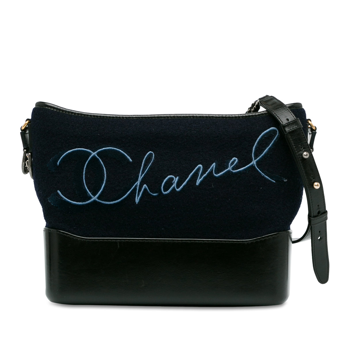 Medium Wool Paris-Hamburg Embroidered Gabrielle Crossbody_0