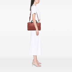 Medium Calfskin Bamboo Shopper Satchel