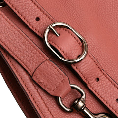 Medium Calfskin Bamboo Shopper Satchel