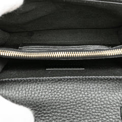 Pebbled Calfskin Rockstud Chain Wallet
