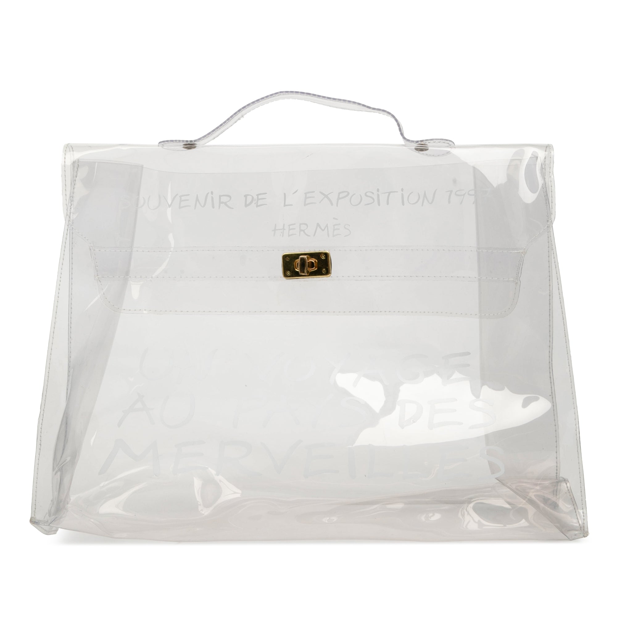 Vinyl Souvenir De L Exposition Kelly Handbag