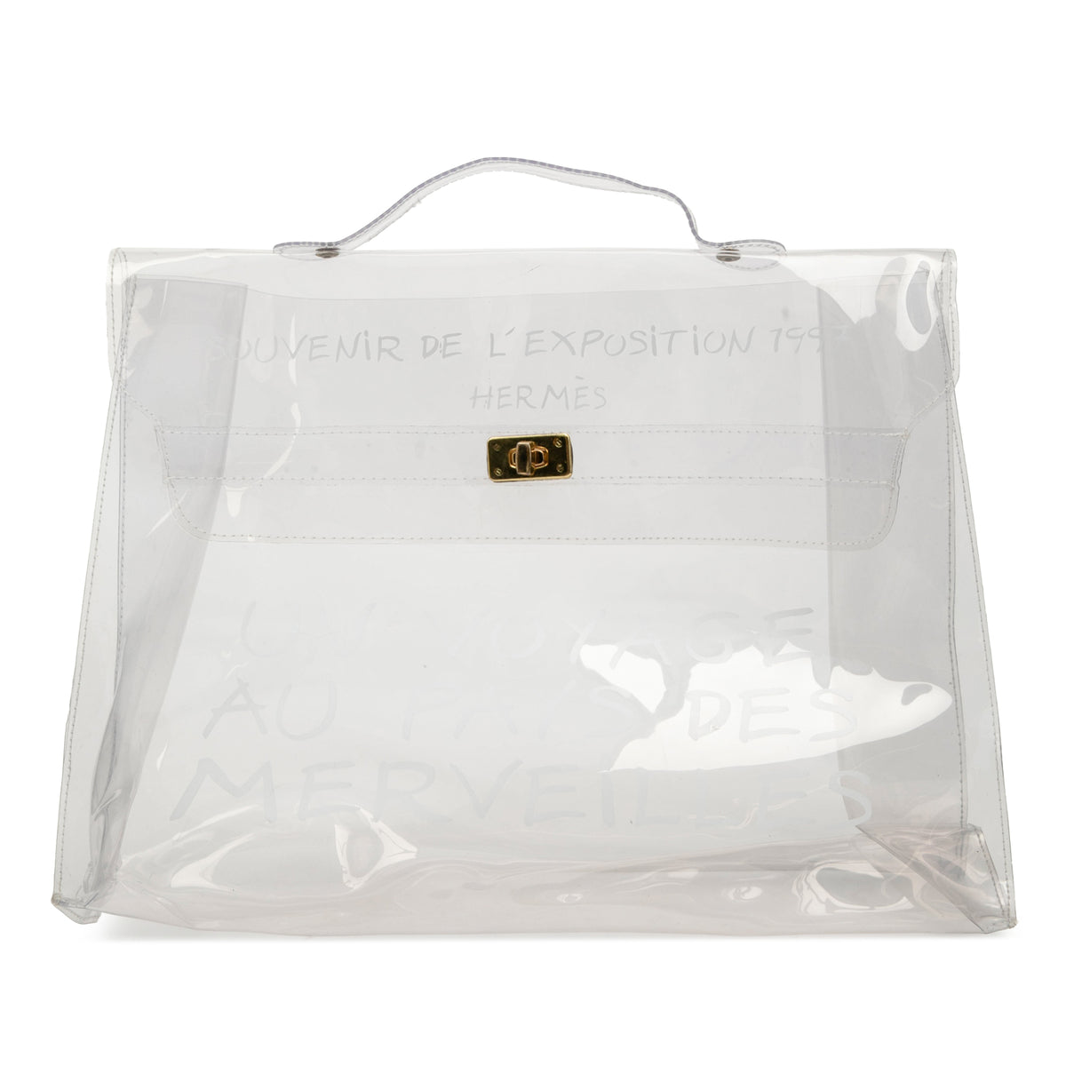 Vinyl Souvenir De L Exposition Kelly Handbag