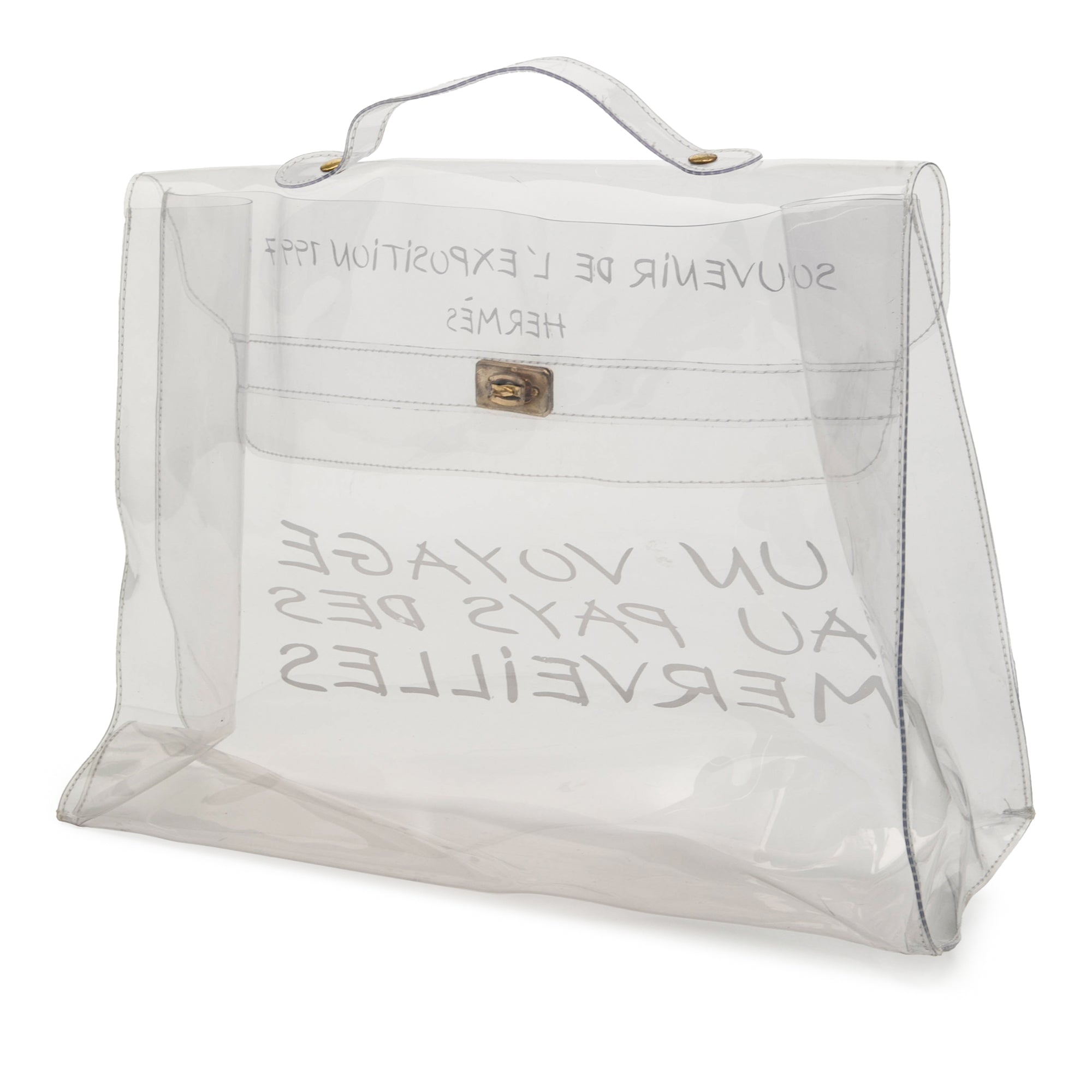 Vinyl Souvenir De L Exposition Kelly Handbag