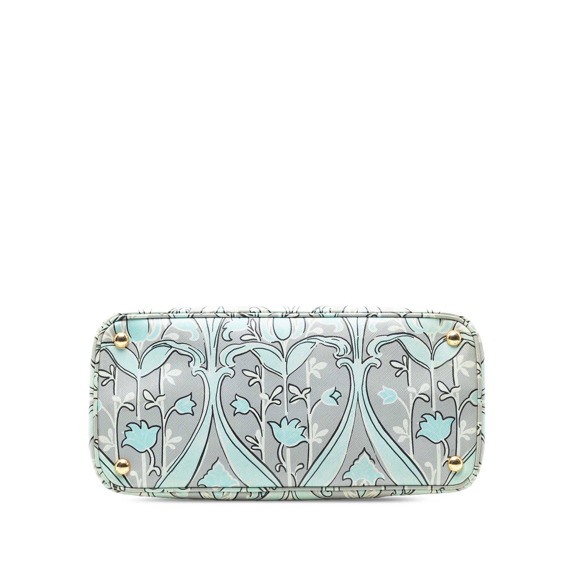 Medium Saffiano Floral Print Galleria Satchel